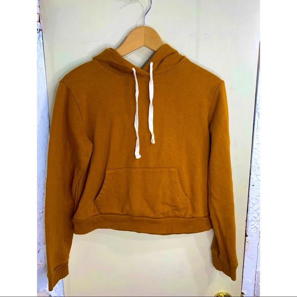mustard crop hoodie